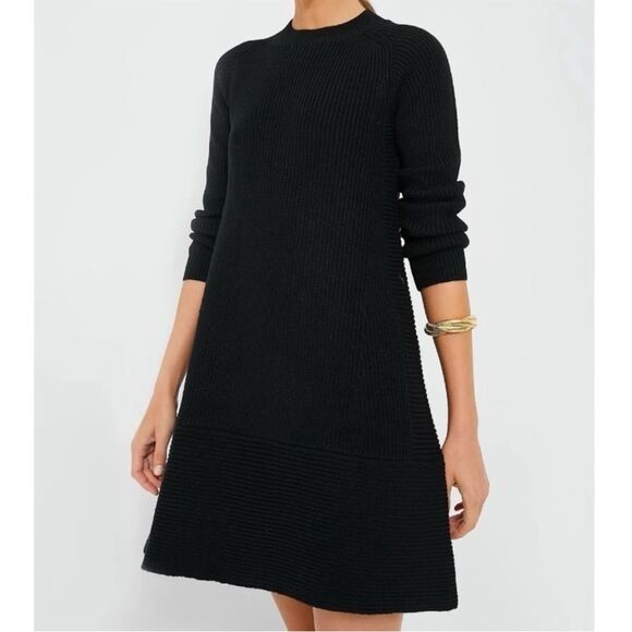 NWT Tuckernuck Pomander Place Black Sweater Dress - XLarge - Picture 1 of 7
